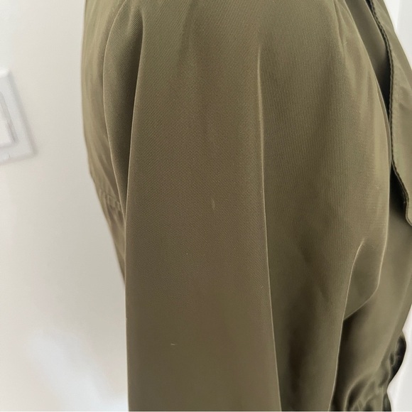 Anthropologie Gisborne Anorak Olive Green Women's Trench Coat Sz S *P13 - Picture 5 of 5